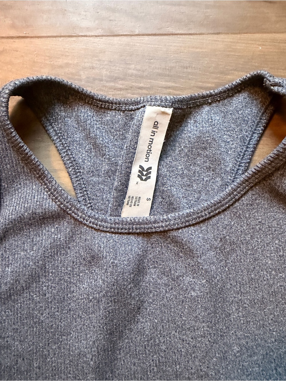Women’s all in motion size Small Grey Racerback Tank Top - Picture 2 of 4